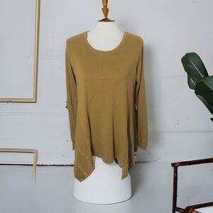 LOGO Asymmetrical Hem Tunic Small Lori Goldstein